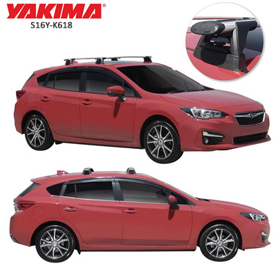 Subaru Impreza roof racks Yakima Whispbar